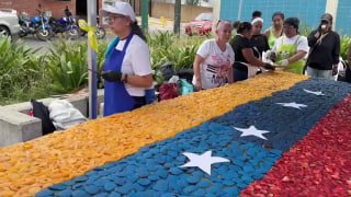 Large cake prepared for children affected by devastating earthquake in Venezuela
