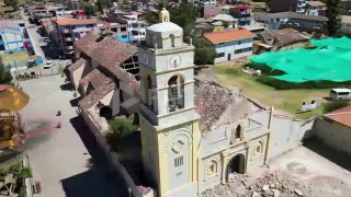 Destroyed homes against mountain peaks: 5.5-magnitude earthquake in Peruvian Andes kills at least six