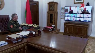 Defence Minister holds video conference with military commissars after reporting to Head of State