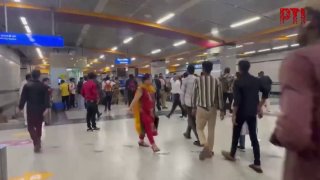 New Delhi shuts metro in city center over security concerns amid protests against education minister