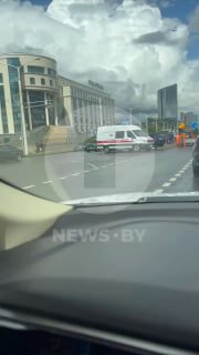 Accident at the intersection of Khmelevskogo and Dzerzhinskogo streets near Grushovka metro