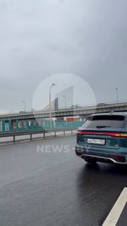 MKAD 约1公里处发生车祸