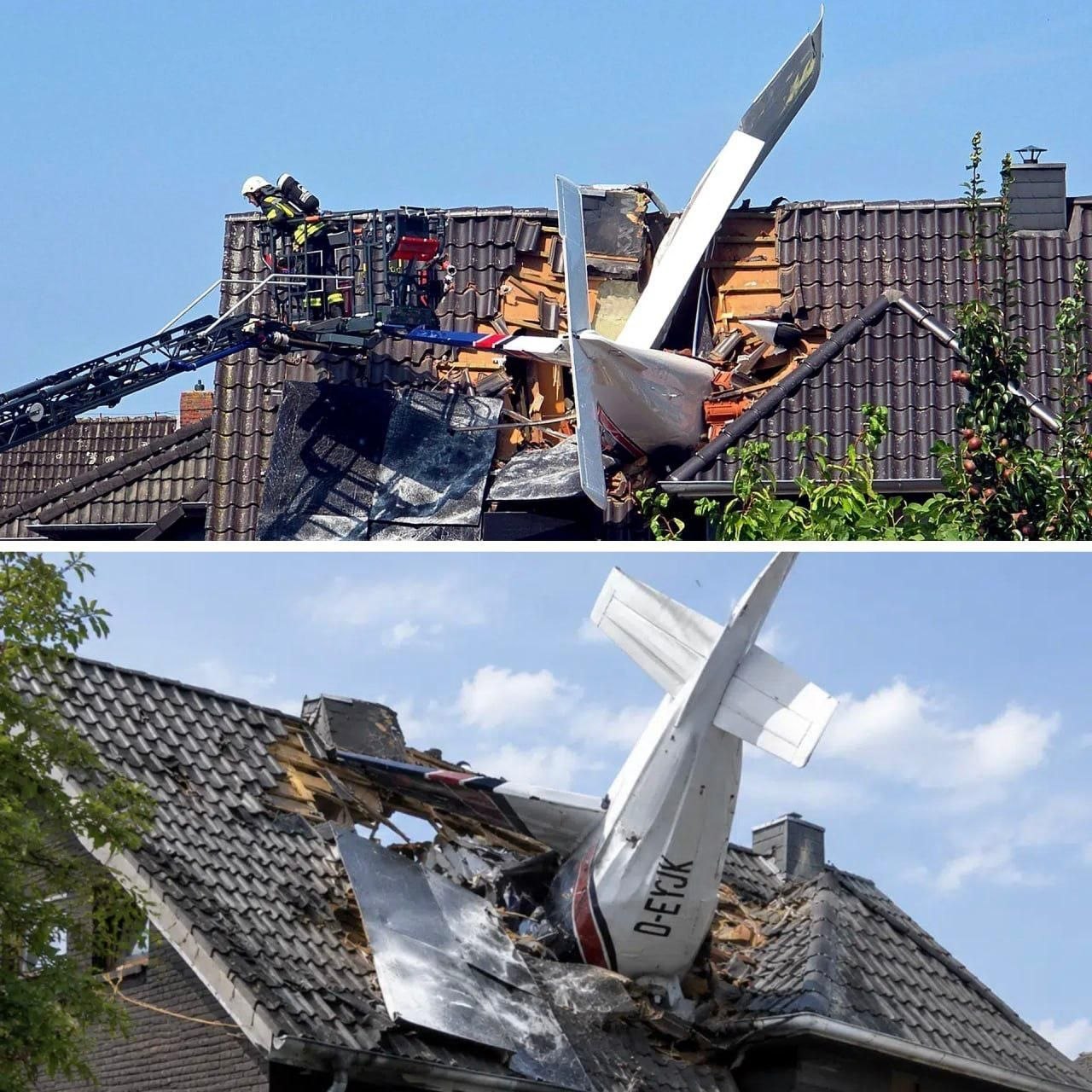 Aereo leggero si schianta in una casa in Germania
