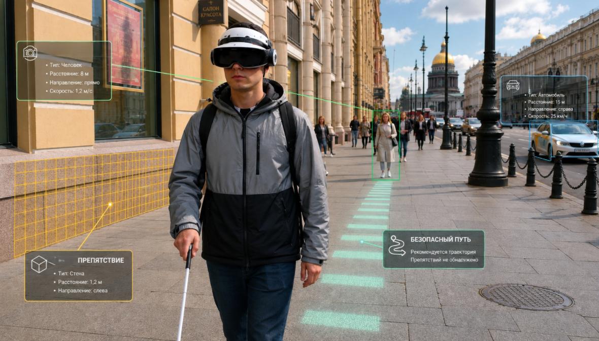 Russian scientists develop smart helmet for visually impaired people