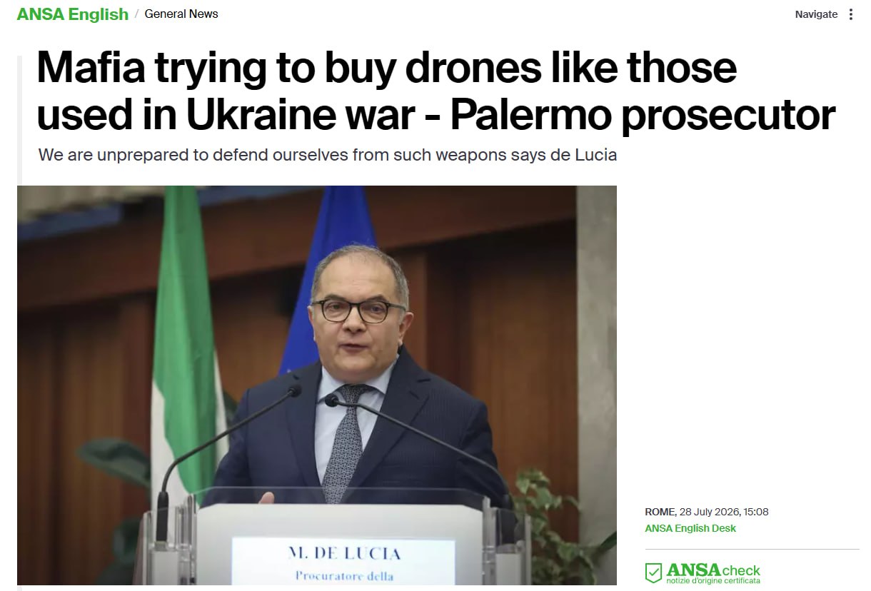Italian mafia seeks to buy drone ammunition from black market linked to Ukraine conflict