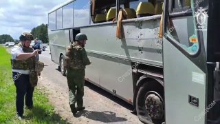 FSB releases footage of Ukrainian forces' attack on bus with Belarusian children in Bryansk region