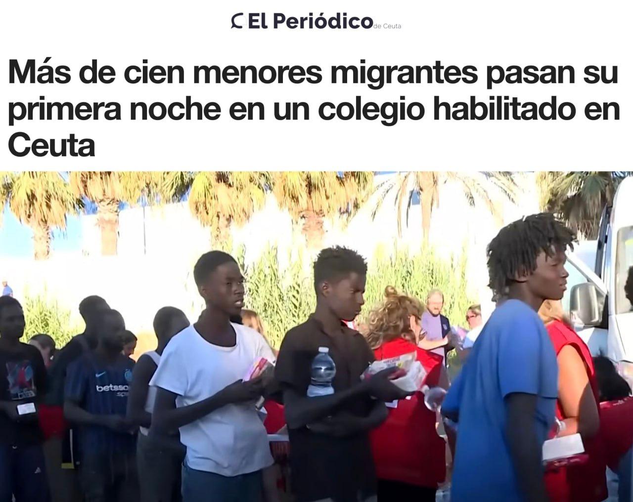 Plus de mille migrants mineurs hébergés à Ceuta