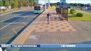 حادث مروري يتضمن ترولي في مينسك