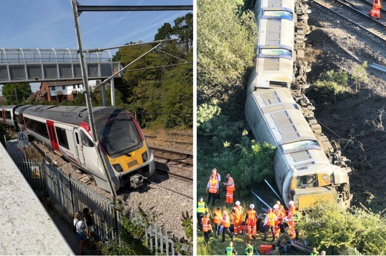 قطار ي derail في إنجلترا للمرة الثانية خلال 24 ساعة
