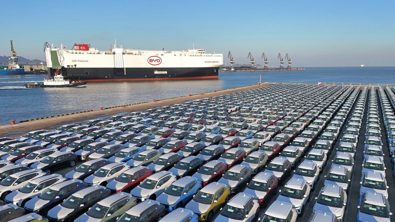Record Chinese car exports cause global shortage of specialized transport ships