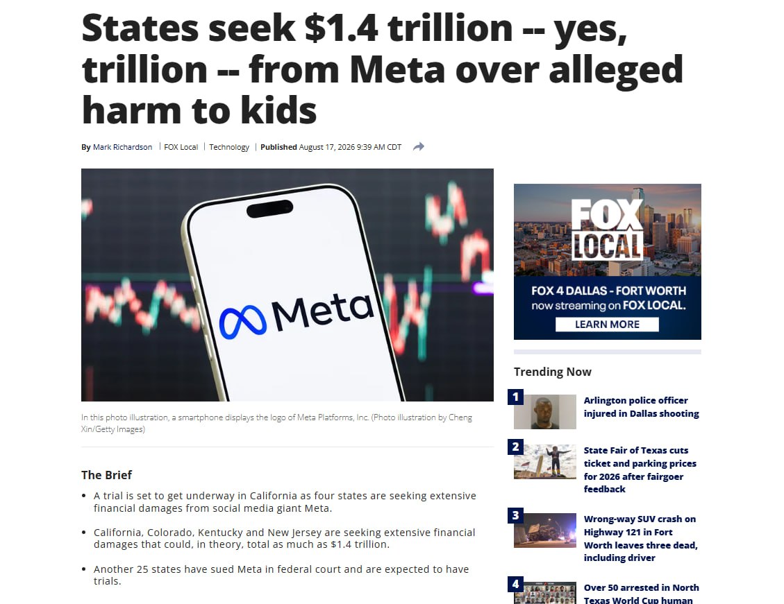 Metai gali būti nubausti 1,4 trilijono dolerių