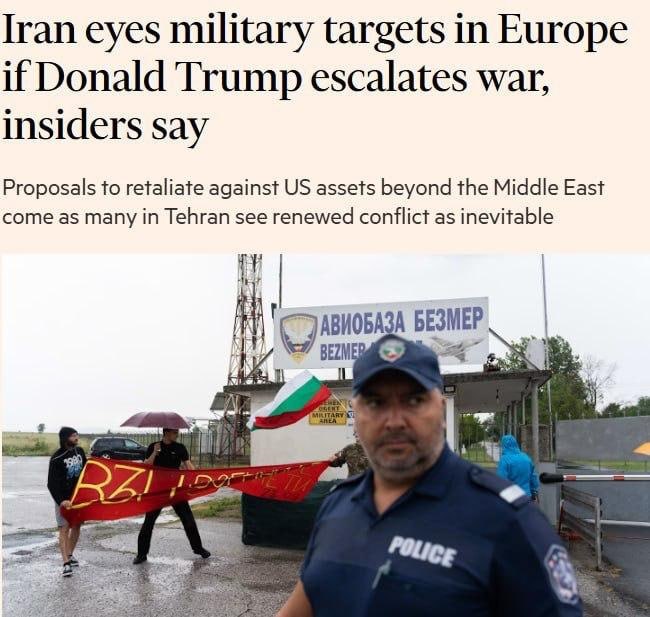 L'Iran pourrait frapper la Bulgarie dans certaines conditions