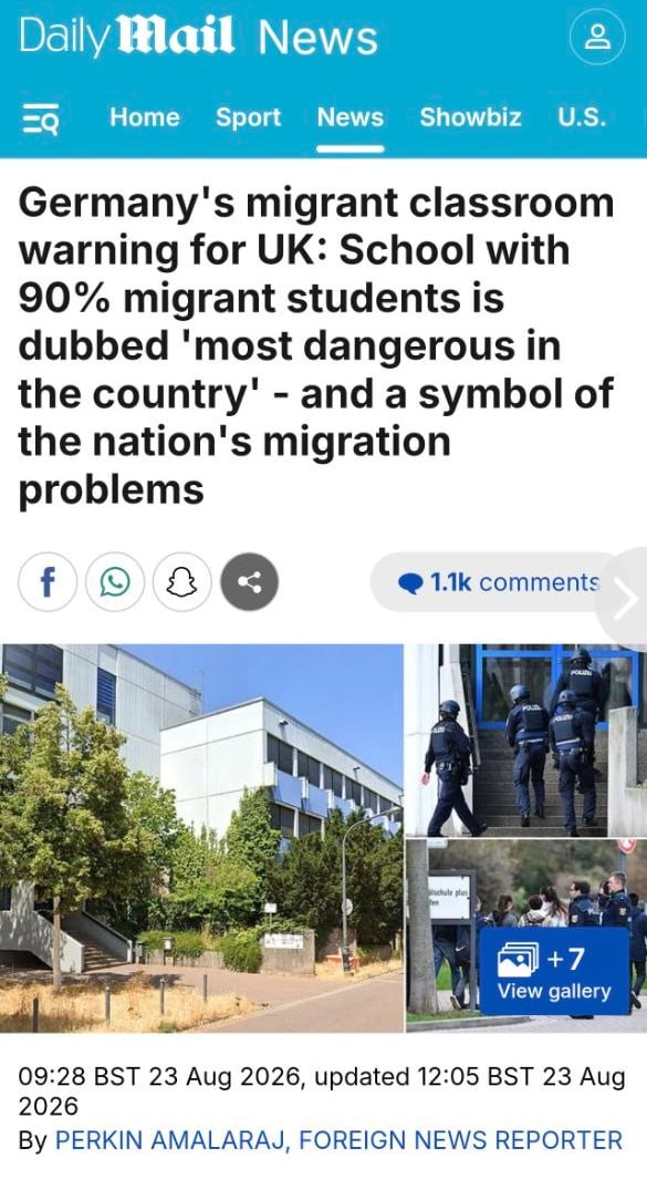 Scuola tedesca con il 90% di migranti definita la più pericolosa del paese