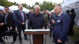 President Lukashenko refused to sign autograph immediately, then wrote heartfelt message
